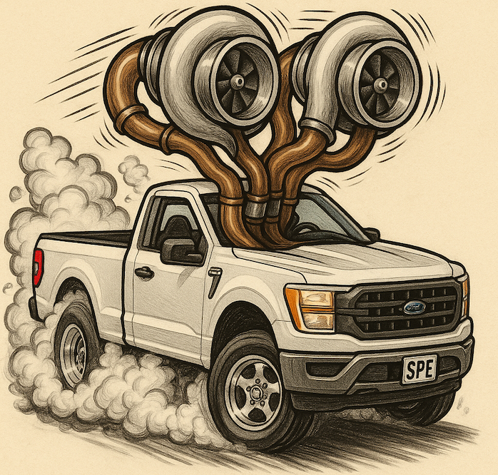 Your truck wants more boost! SPE Motorsport Universal Turbos