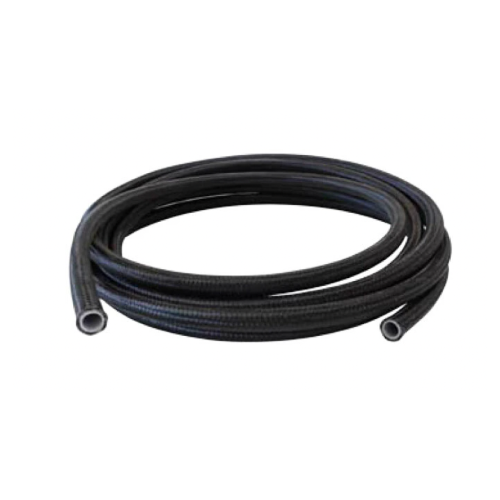 -12AN PTFE Stainless Braided Black Nylon Hose